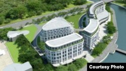 Праект гатэлю, які кампанія RIKO зьбіраецца будаваць у Менску