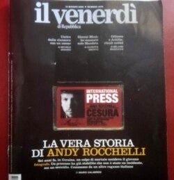 «Справжня історія Енді Роккеллі» обкладинка журналу Il Venerdì від 15 травня 2020 року