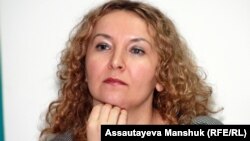 Татьяна Трубачева, "Голос Республики" газетінің бас редакторы. Алматы, 29 қараша 2012 жыл