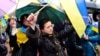 Митинг за единсто Украины в Луганске 13 апреля 2014 года