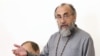 Armenia - Archbishop Mikael Ajapahian speaks during his trial in Yerevan, September 23, 2025.
