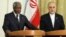 Ministri i Jashtëm i Iranit, Ali-Akbar Saleh, dhe i dërguari ndërkombëtar për krizën në Siri, Kofi Anan.