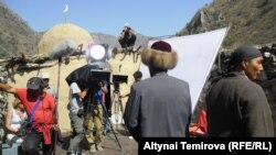 Съемки исторического фильма в Кыргызстане.