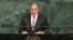 Russian Foreign Affairs Minister Sergey Lavrov, speaks during the General Debate of the 72nd United Nations General Assembly at UN headquarters in New York, New York, USA, 21 September 2017. 