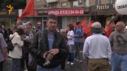 Наталья Кавказская на марше "За вашу и нашу свободу"