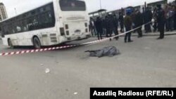 Bakı, Avtobus piyadanı vurub, 31 dekabr 2016