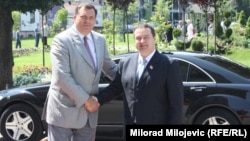 Milorad Dodik i Ivica Dačić u Banjaluci, 10. juli 2013.