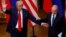 ABŞ-nyň prezidenti Donald Tramp we Orsýetiň prezidenti Wladimir Putin. 16-njy iýul, 2018 ý. Helsinki