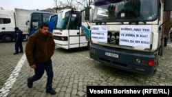 Камион с плакати в подкрепа на Бойко Борисов, 21 февруари 2013 г.