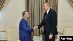 Рамиз Мехтиев и Ильхам Алиев, 2019 год