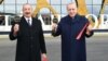 Թուրքիայի և Ադրբեջանի նախագահները Ֆիզուլիի օդանավակայանի բացման արարողության ժամանակ, 26-ը հոկտեմբերի, 2021թ.