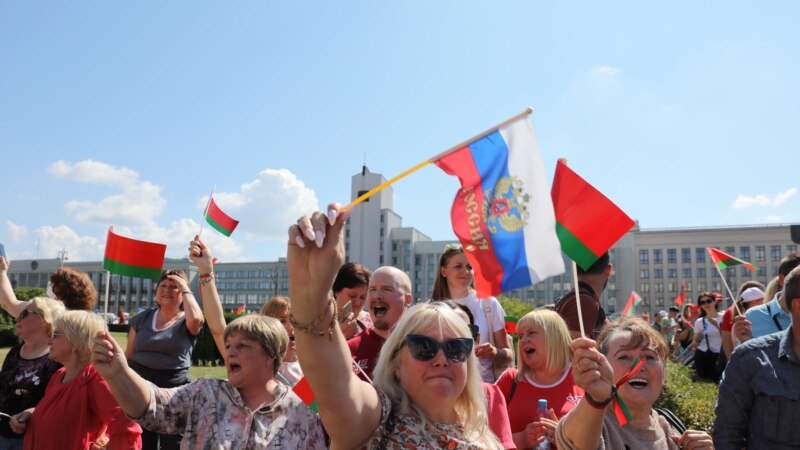 В Минске прошёл митинг сторонников Лукашенко – с его участием