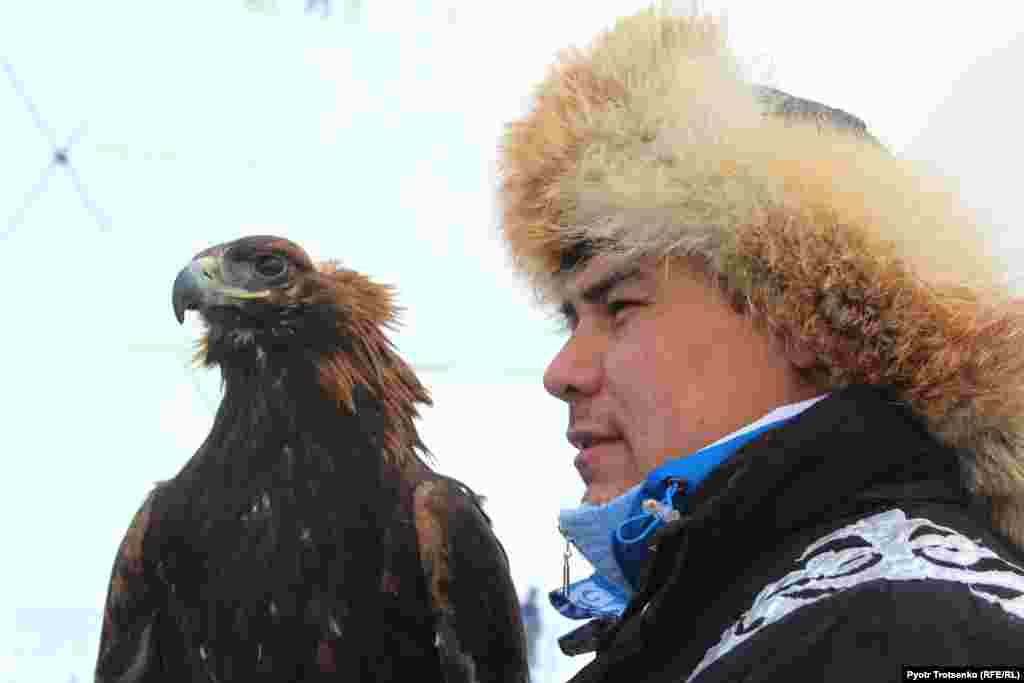 Koshkarov has been hunting with golden eagles since he was in the sixth grade. &quot;My father was a student of the famous berkutchi Abdilkhak Turlybayev, and I learned everything from my father,&quot; Koshkarov said. &quot;It&#39;s not a hobby. It&#39;s a tradition that is passed down from generation to generation. It&#39;s also a passion -- to leave early in the morning on a horse, to check on the golden eagle and how it&#39;s flying and hunting. &quot;Many people believe that the strongest berkutchi are in Mongolia. But I&#39;ve been to Mongolia and I don&#39;t agree. I&#39;ve been many places, and I think that the best hunters are in Kazakhstan. The golden eagle is the same everywhere, but the person&#39;s approach to the bird is different.&quot;