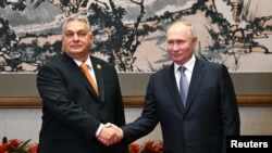 Orban și Putin au discutat în marja Forumului „Belt and Road” de la Beijing, la 17 octombrie. 