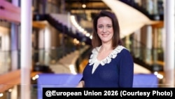 Ľubica Karvašová, europarlamentară din Slovacia, fotografie-portret din decembrie 2025.