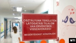 Influenzajárvány miatt látogatási tilalom a nyíregyházi Jósa András Oktatókórház Gyermekgyógyászati Osztályán 2018. február 6-án (képünk illusztráció) 