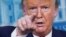 U.S. -- U.S. President Donald Trump gestures as he speaks during the daily briefing on the novel coronavirus, COVID-19, in the Brady Briefing Room at the White House, in Washington, March 31, 2020