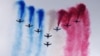 تیم مشهور نمایش‌های هوایی «نگهبان فرانسه» در نمایشگاه پاریس