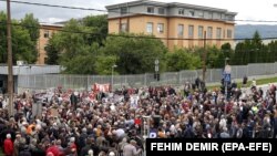 Protest pred zgradom pravosudnih institucija BiH 29. maja 2019.