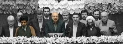 محمدباقر قالیباف و ناصر موسوی لارگانی در مراسم سوگند هیئت رئیسه مجلس