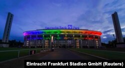 Frankfurt: arena Deutsche Bank Park, stadionul echipei Eintracht Frankfurt, 23 iunie 2021.