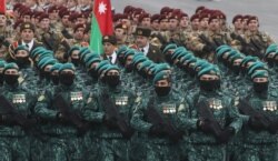 Під час «параду перемоги» у столиці Азербайджану. Баку, 10 грудня 2020 року