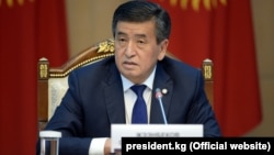 Қырғызстан президенті Сооронбай Жээнбеков. 