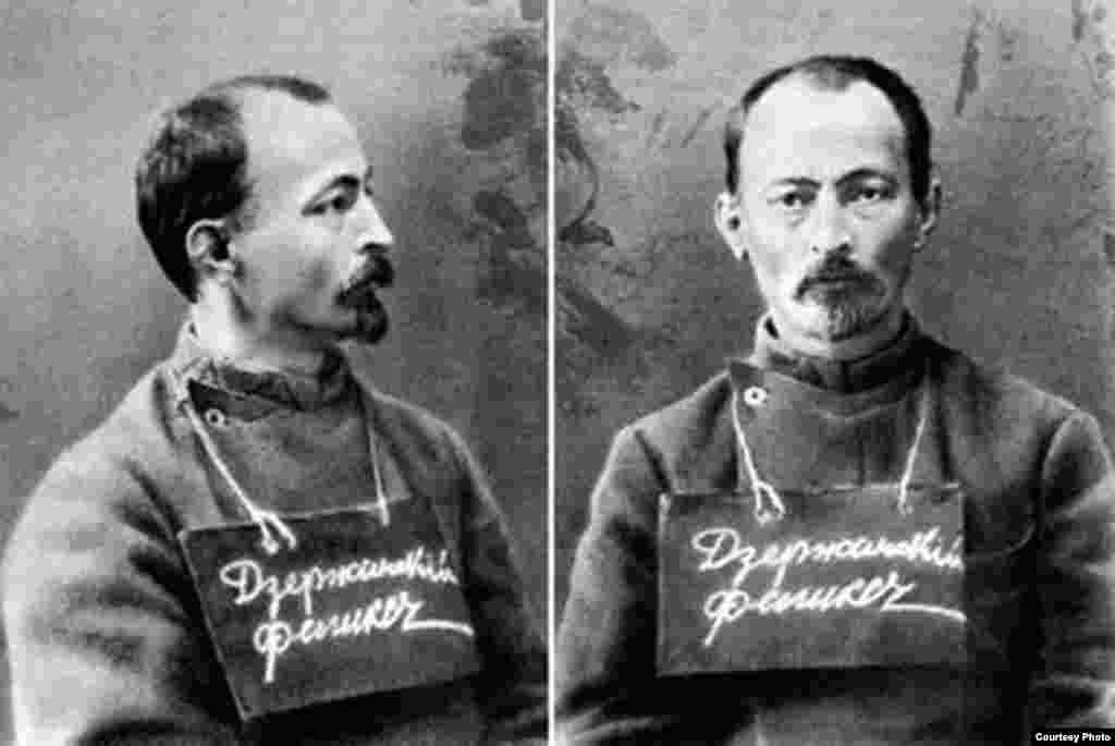 Dzerzhinsky is seen here in 1914 as a Communist revolutionary at Orlov central prison. 