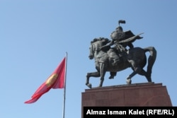 A monument to Manas, which was unveiled in Bishkek in 2011 to mark 20 years of Kyrgyz independence. (file photo)