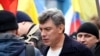 Барыс Нямцоў на антываенным маршы пратэсту ў Маскве. 15 сакавіка 2014
