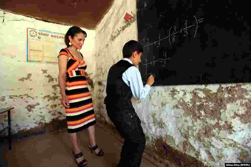 10-year-old Rovsan Qurbanov, from Azerbaijan's Aghsu region, wants to study at university and become a teacher someday.