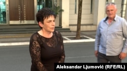 Vesna Pejović pred novinarima nakon razgovora sa premijerom Spajićem