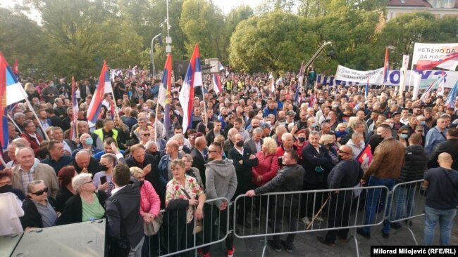 Protest u Banjaluci, 2. septembar 2021.