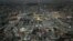  A view of northeastern city of Mashhad, from the sky with the shrine of Imam Reza, undated.