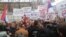 In North Mitrovica, locals protest the tax imposed by the government on the import of goods from Serbia on November 27.