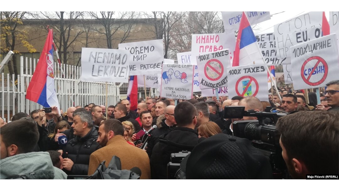 Protest u Severnoj Mitrovici