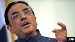 President Asif Ali Zardari asked for support in strengthening Pakistan's democracy