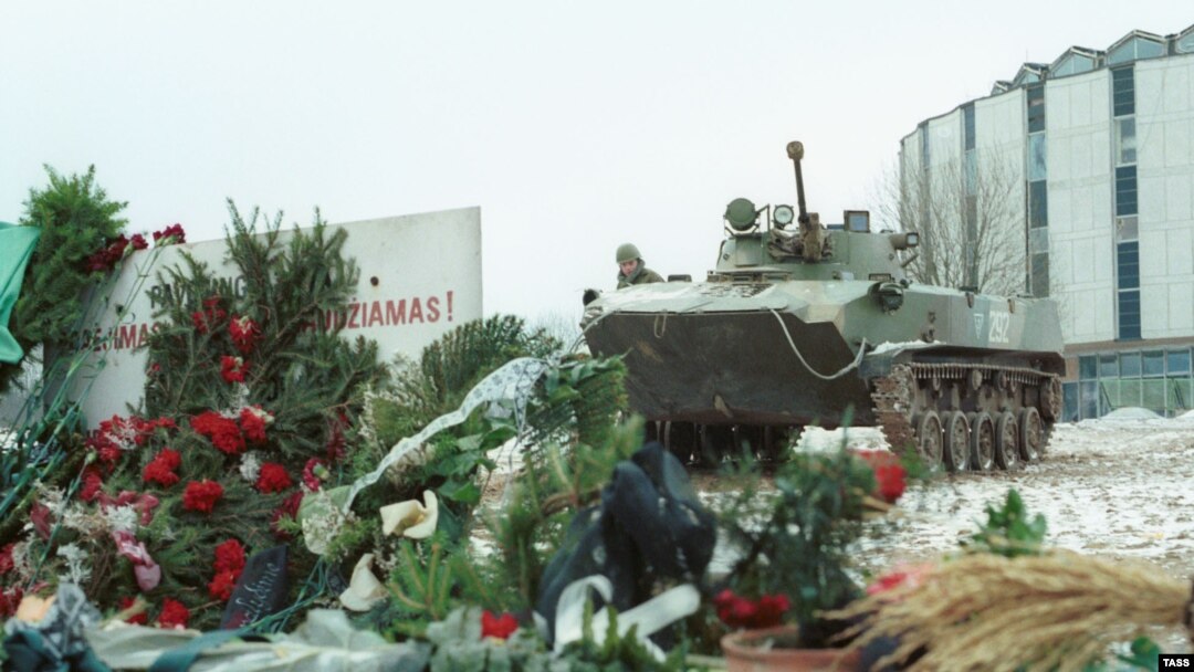 Вильнюс, январь 1991 года. Возле телебашни