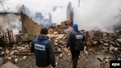 В Авдіївці після одного з недавніх обстрілів, що стаються майже щодня