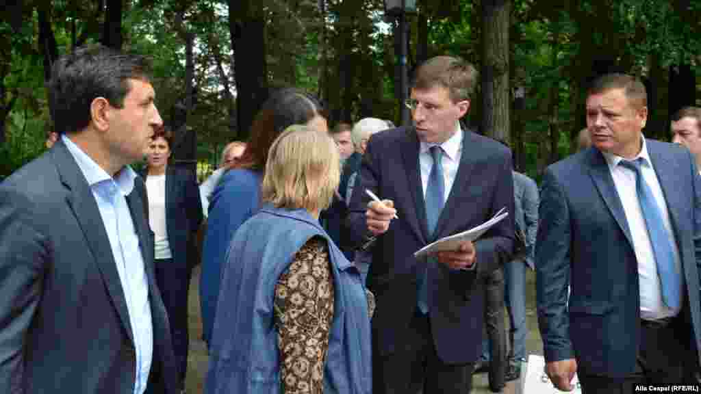 Cu o locuitoare nemulțumită a Chișinăului...