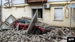 Наслідки попереднього російського обстрілу Херсона, 2 лютого 2024 року