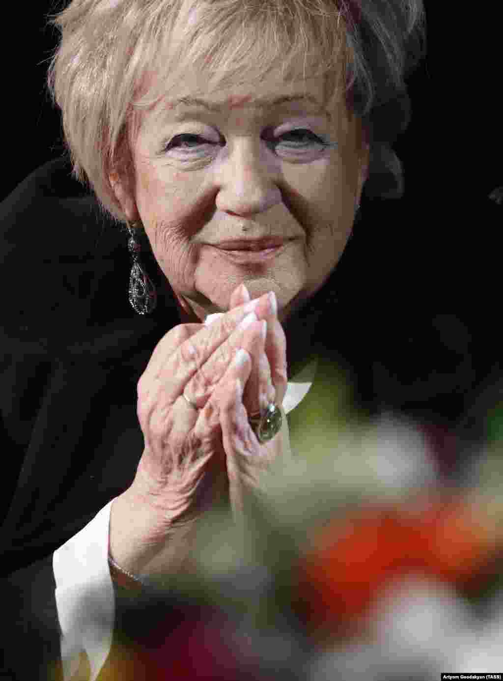 Художественный руководитель театра "Современник" Галина Волчек во время сбора труппы театра 1 октября 2017 года. Фото: Артем Геодакян (ТАСС)