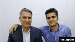 Manouchehr Bakhtyari and Pouya Bakhtyari. Pouya was killed in a protest in Karaj in November 2019. 