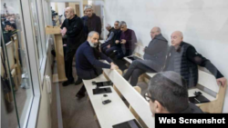 Azerbaijan - Former political and military leaders of Nagorno-Karabakh stand trial in Baku, November 4, 2025.