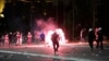 Serbia – Police action at the anti-government protest amid the spread of the coronavirus disease (COVID-19), outside the parliament building in Belgrade, Serbia, July 10, 2020. 