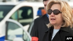 U.S. Secretary of State Hillary Clinton, pictured here on March 14 in Paris