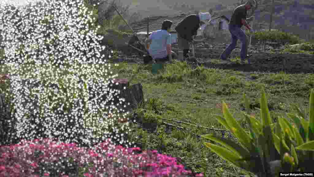 В первые майские деньки селяне вышли на огороды, чтобы начать посевные работы