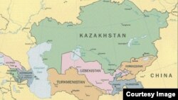 Карта Центральной Азии.