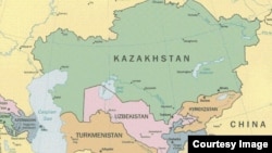 Страны Центральной Азии на карте.
