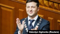 Володимир Зеленський під час інавгурації на посаду президента України. Київ, 20 травня 2019 року